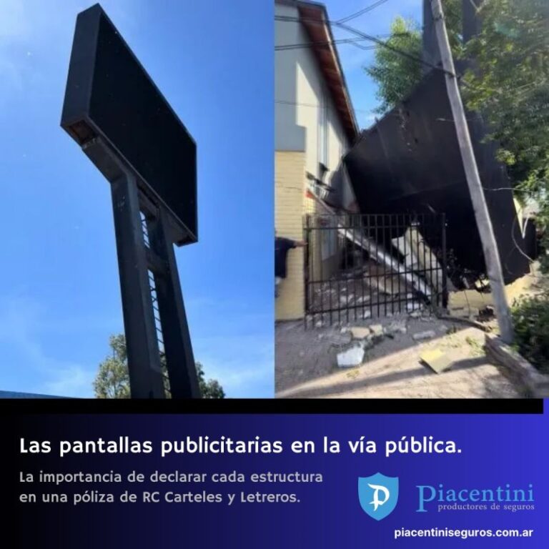 Pantallas Publicitarias en la Vía Pública: Seguros de RC Carteles y Letreros